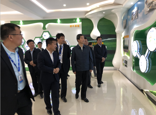 河南省委副書(shū)記、省長(zhǎng)陳潤(rùn)兒一行蒞臨 花花牛集團(tuán)魯山瑞亞牧業(yè)有限公司視察調(diào)研